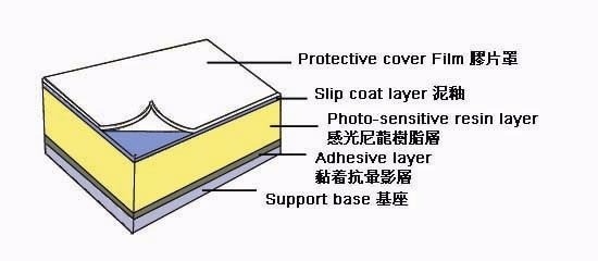 水洗柔版 树脂版结构